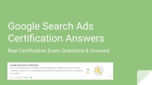 Google Adwords Video Advertising Certification Exam Answers